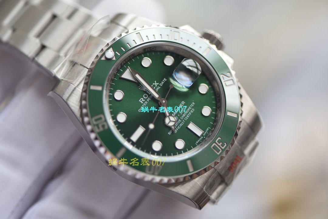 【视频评测最完‎美复刻高仿​Rolex绿水鬼‎SUBN厂V10升​级版】劳力士潜航者型系列116610LV-97200绿盘腕表 / R392