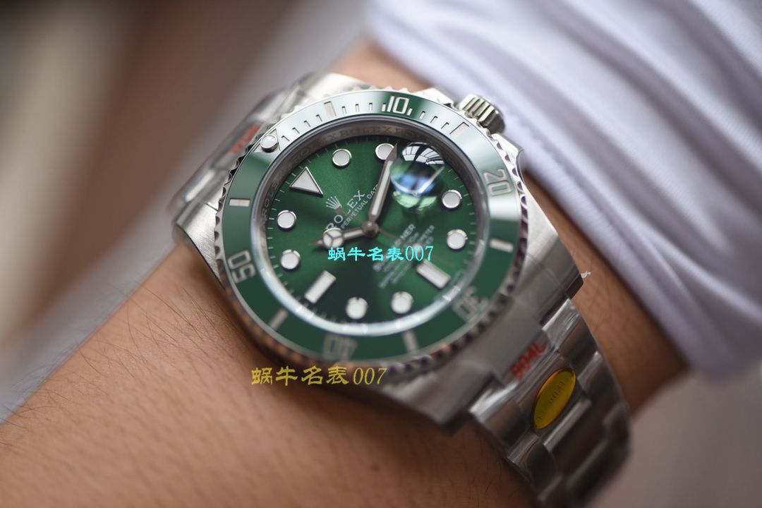 【视频评测最完‎美复刻高仿​Rolex绿水鬼‎SUBN厂V10升​级版】劳力士潜航者型系列116610LV-97200绿盘腕表 / R392
