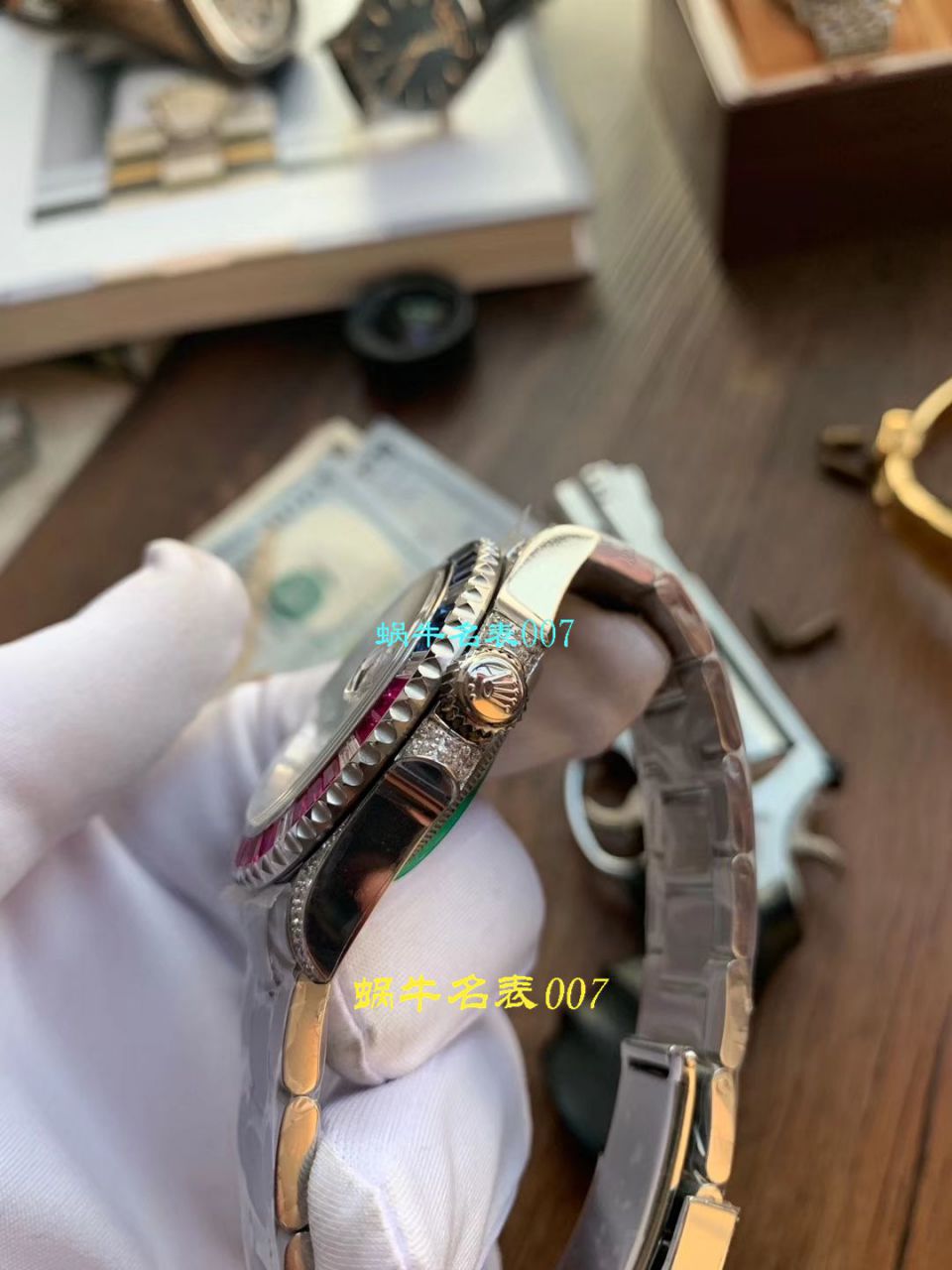 【LF厂Rolex复刻高仿表土豪版彩虹钻】劳力士格林尼治型II系列116759 SAru-78209腕表 / R396