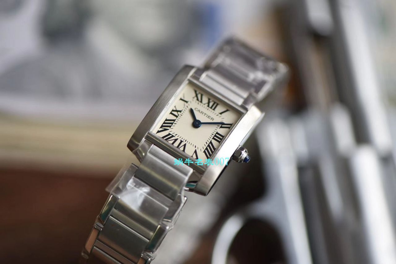 【8848厂CARTIER法国坦克复刻高仿女表】卡地亚坦克系列W50012S3腕表 / K232