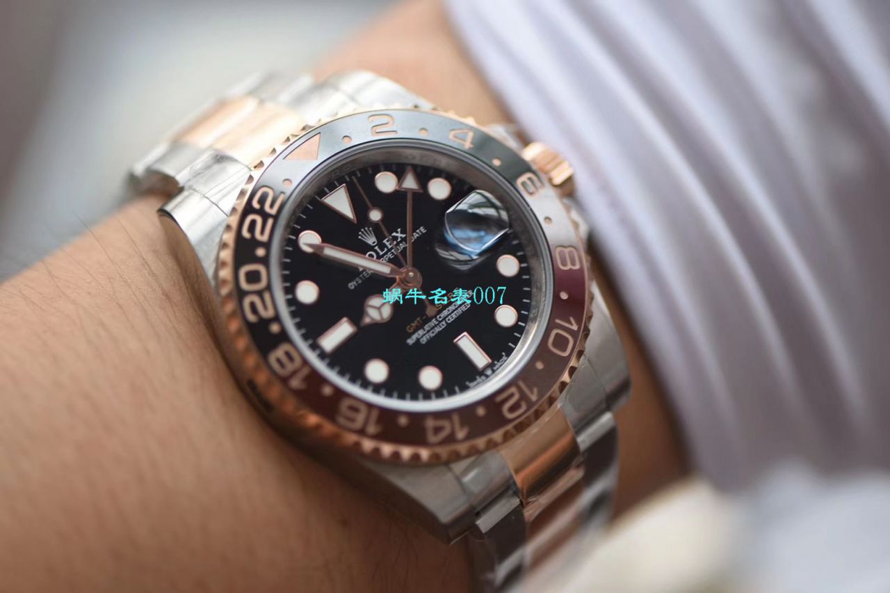 【LF厂Rolex间金沙士圈复刻高仿表】劳力士格林尼治型II系列m126711chnr-0002腕表 / R396