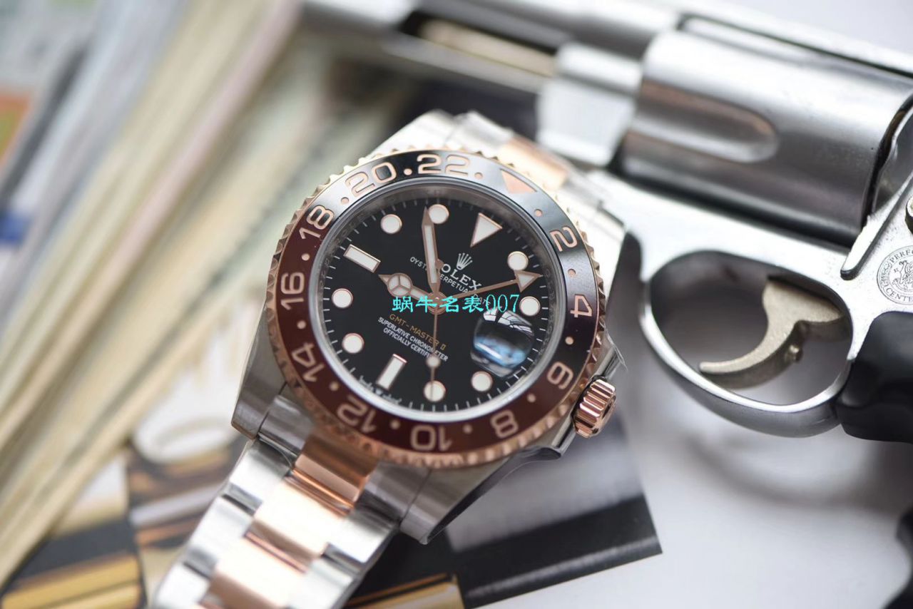 【LF厂Rolex间金沙士圈复刻高仿表】劳力士格林尼治型II系列m126711chnr-0002腕表 / R396