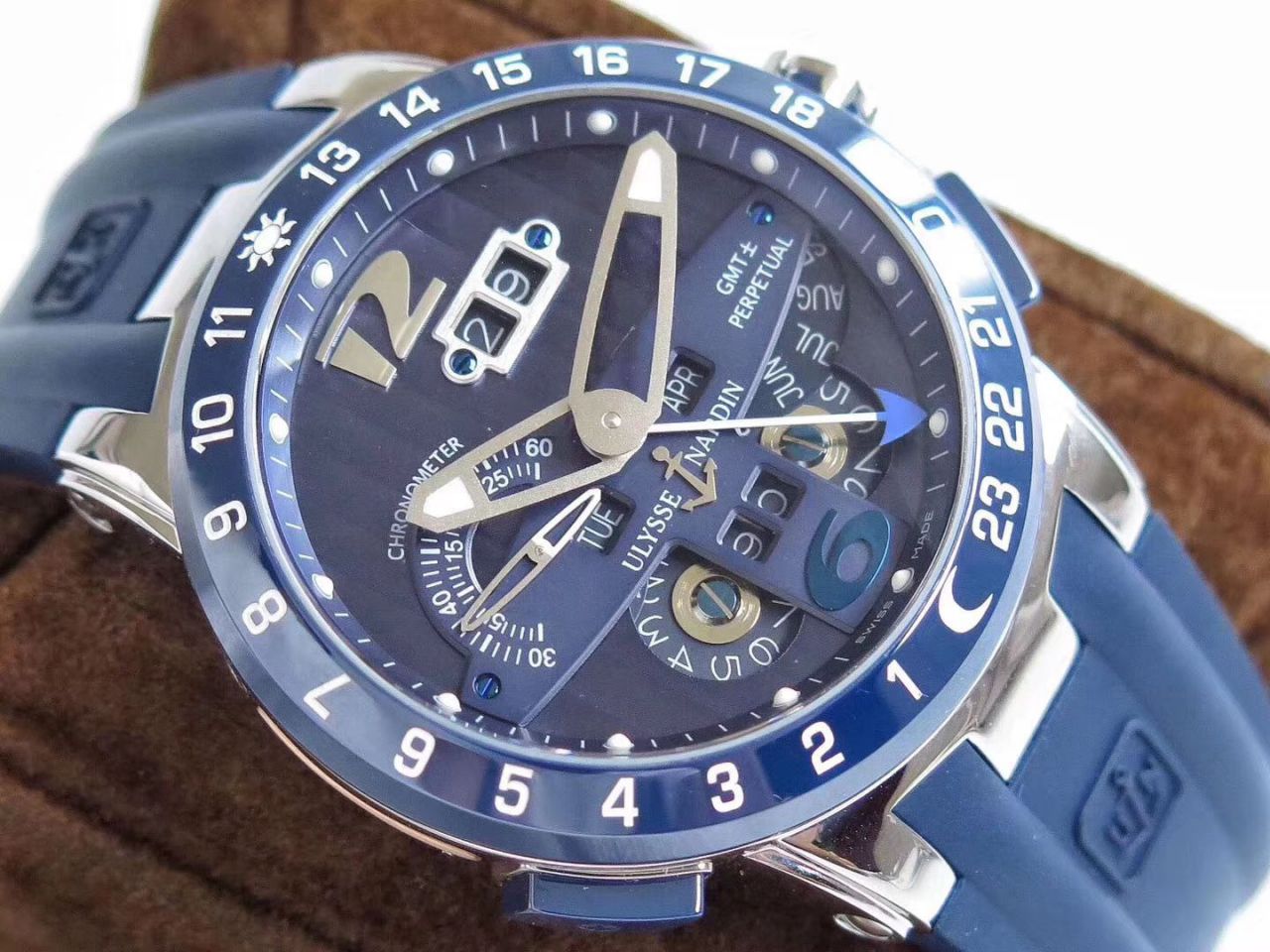 【视频评测TWA工厂Ulysse Nardin复刻高仿表】雅典表复杂功能系列320-00/BQ腕表 / YD016