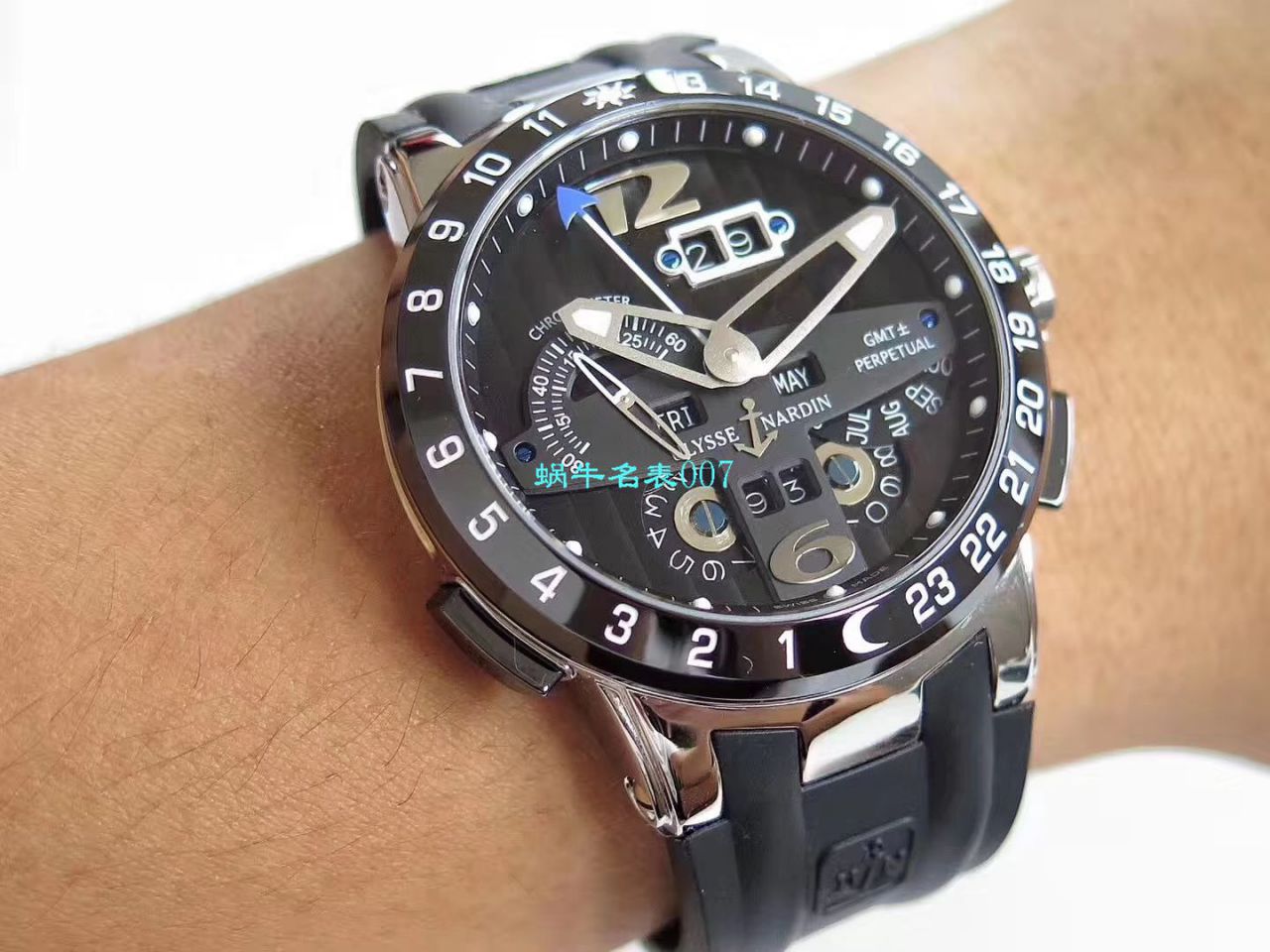 【视频评测TWA厂Ulysse Nardin复刻高仿手表】雅典表复杂功能万年历腕表系列 329-00-3腕表 