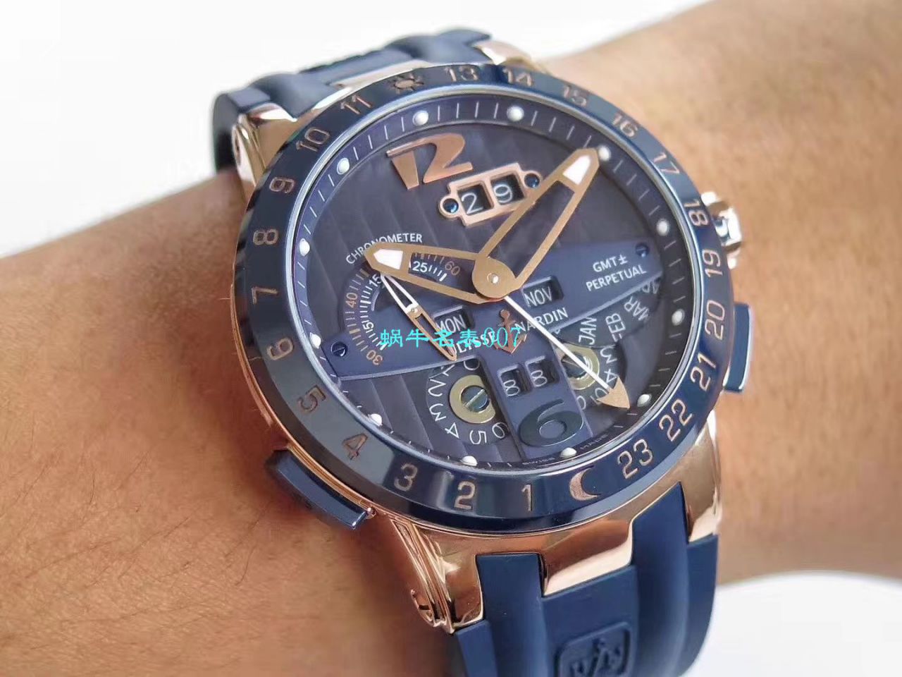 【视频评测TWA厂Ulysse Nardin复刻高仿手表】雅典表复杂功能万年历腕表系列 329-00-3腕表 