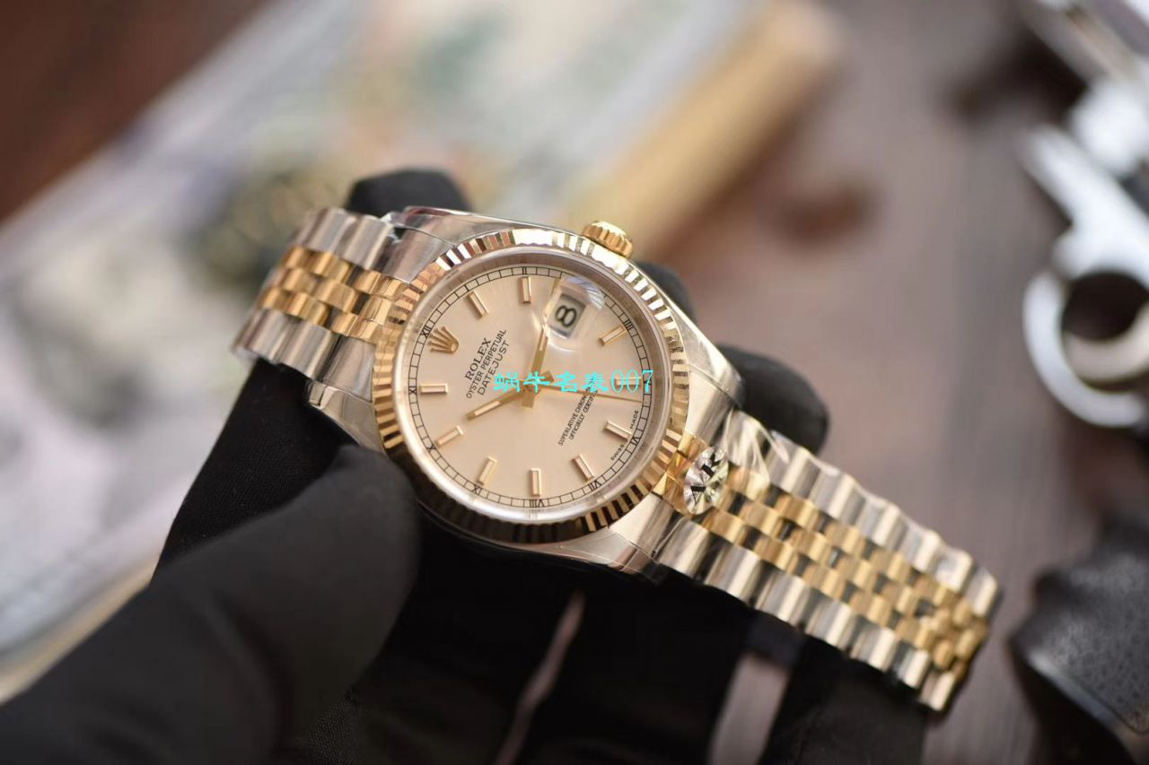 【视频评测AR厂Rolex复刻高仿手表】劳力士 DATEJUST超级904L最强V2升级版116233日志型36系列腕表 / R398