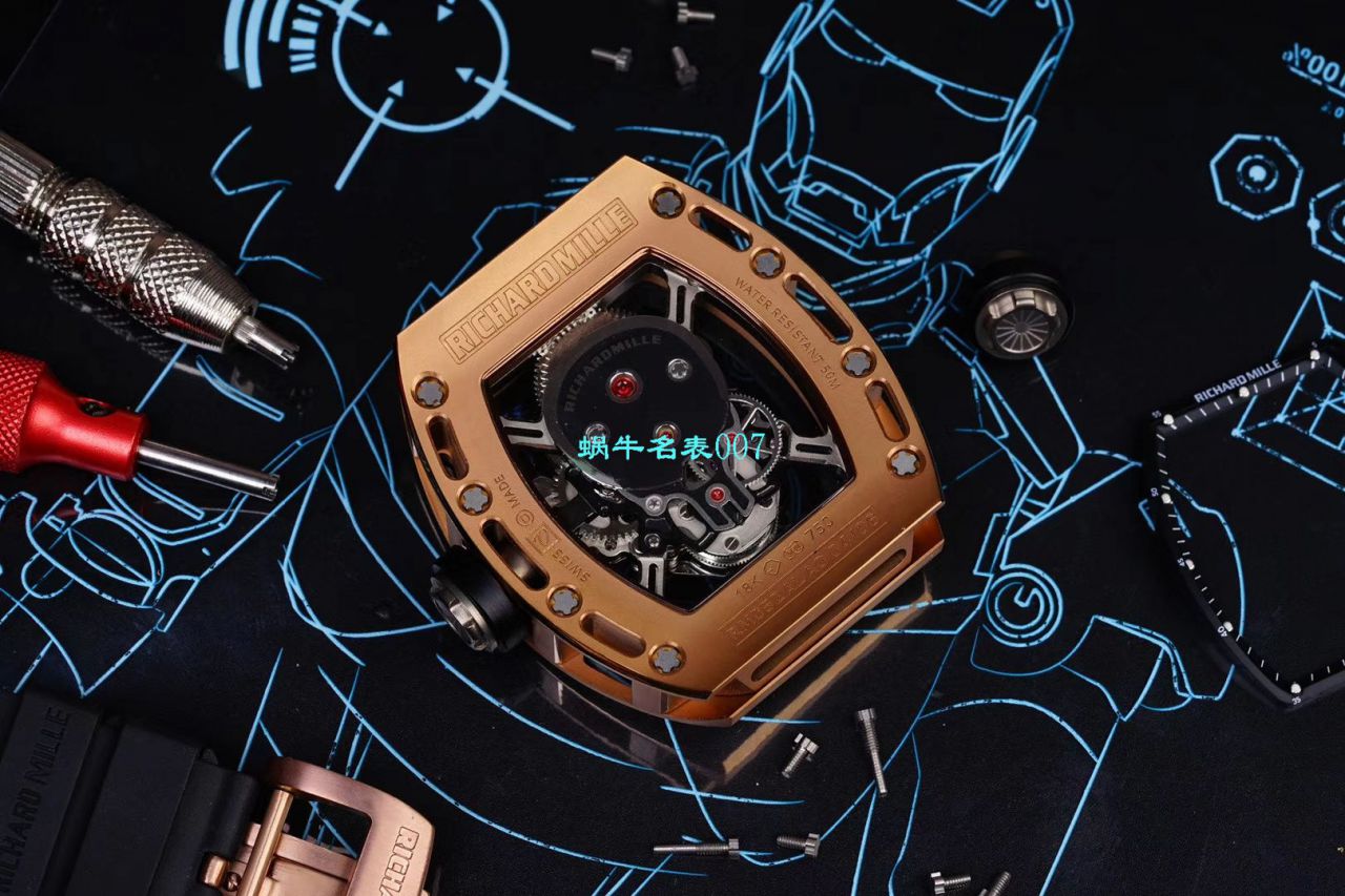 【视频评测EUR厂Richard Mille仿表价格顶级复刻高仿】俄罗斯紫金版理查德米勒至尊鬼王RM052 / RM052jin