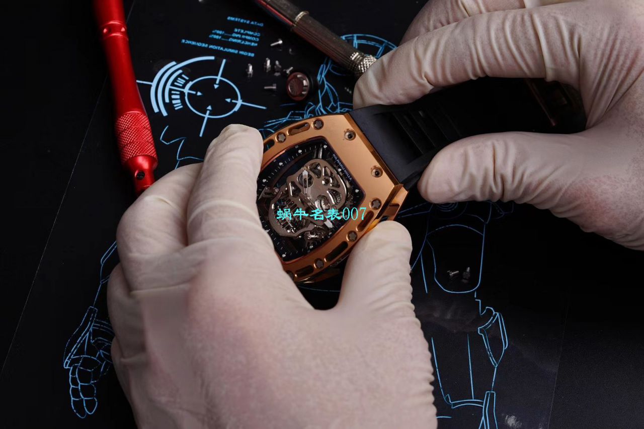 【视频评测EUR厂Richard Mille仿表价格顶级复刻高仿】俄罗斯紫金版理查德米勒至尊鬼王RM052 / RM052jin