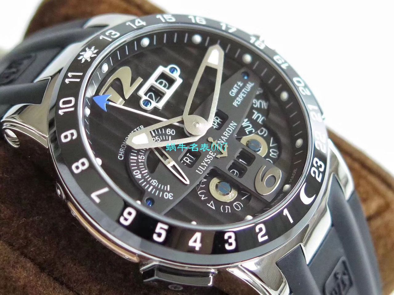 【TWA厂一比一Ulysse Nardin精高仿手表】雅典表复杂功能系列320-00-3腕表 / YD019