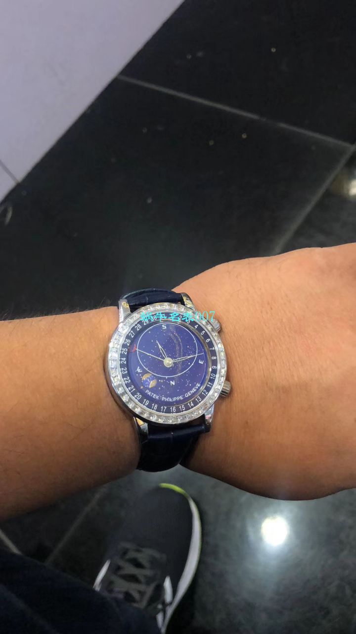 【台湾厂璀璨星空复刻高仿表】百达翡丽超级复杂功能计时系列6104G-001腕表 / BD233