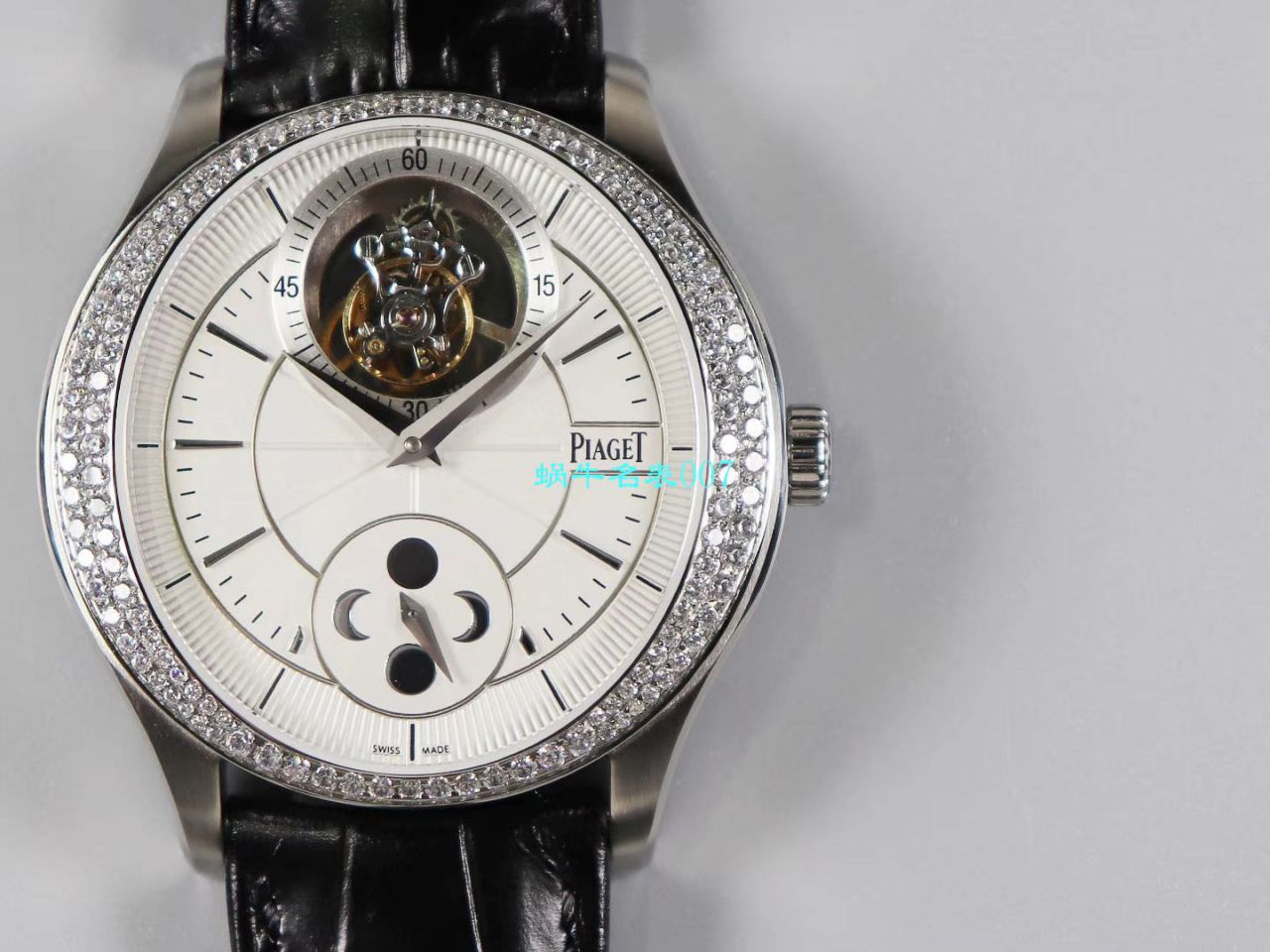 【R8厂PIAGET复刻高仿手表】伯爵BLACK -TIE系列G0A37115,G0A38114陀飞轮腕表 / PT021