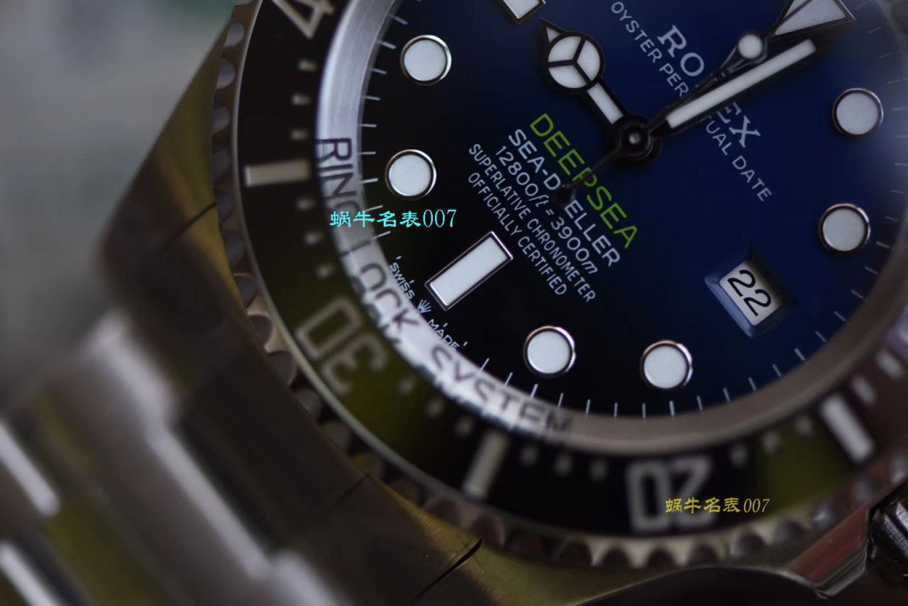 【视频评测超级神器】N厂复刻最新904L复刻高仿超级渐变蓝鬼王～劳力士m126660-0002手表 / R500