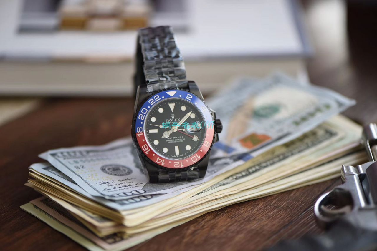 【LF厂超A高精手表】Batman定制版劳力士格林尼治可乐圈Rolex GMT-Master II 126710BLRO-0001 / R506