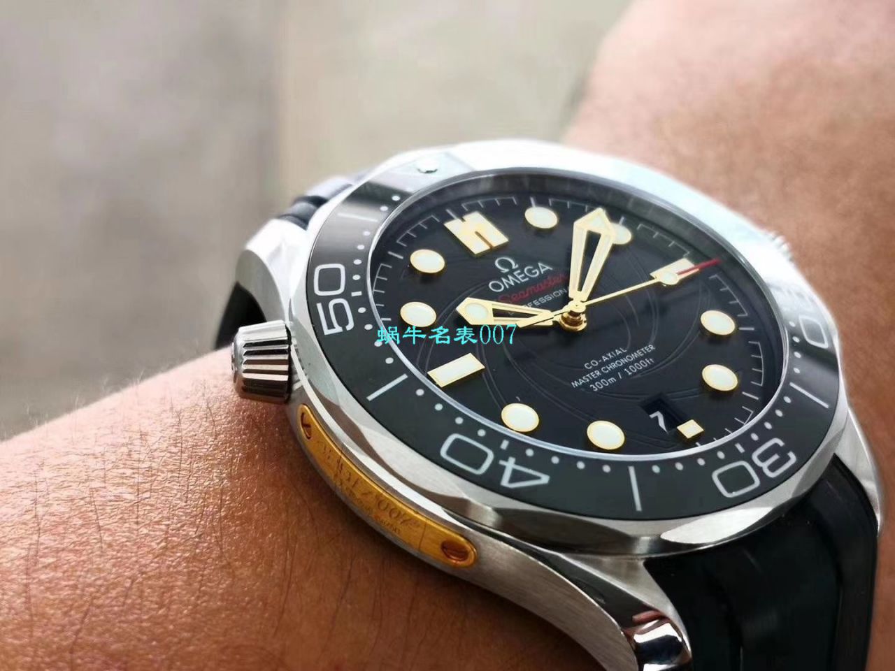 【VS厂007复刻手表】Omega欧米茄海马300米顶级复刻高仿潜水表詹姆斯·邦德限量版210.22.42.20.01.004 / M619