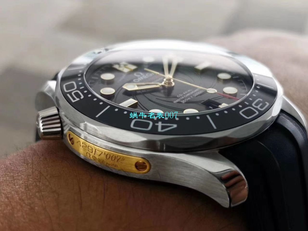 【VS厂007复刻手表】Omega欧米茄海马300米顶级复刻高仿潜水表詹姆斯·邦德限量版210.22.42.20.01.004 / M619