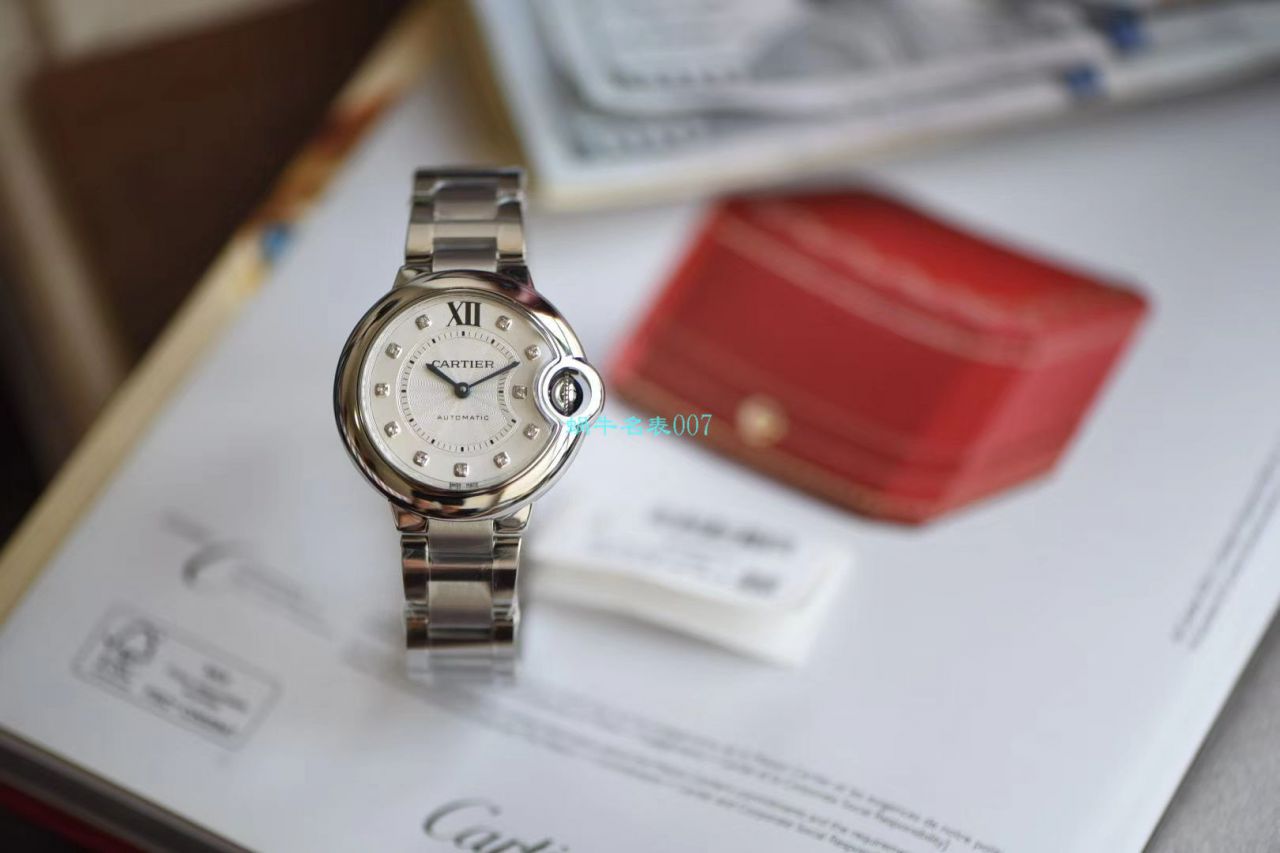 【V6厂最新升级版顶级复刻高仿女表】卡地亚蓝气球系列WE902074腕表33毫米 / K236
