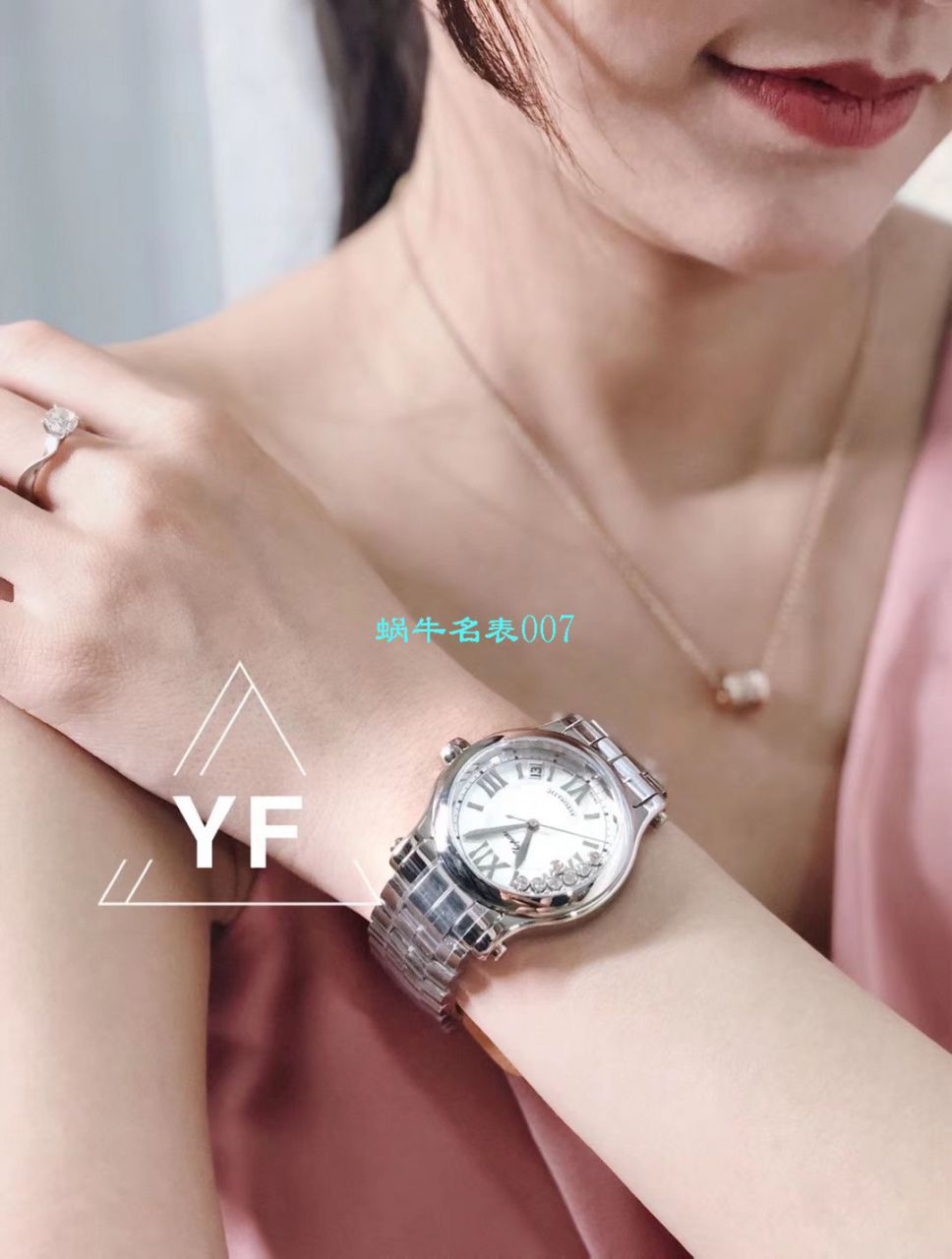 【YF厂顶级复刻高仿女表】萧邦HAPPY DIAMONDS系列277472-5002,278559-6002,278582-3002腕表 / XB051