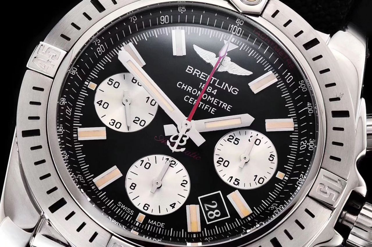 【GF厂顶级复刻熊猫眼手表】百年灵机械计时高仿AB01154G.G786.101W.A20D.1，AB01154G.BD13.101W.A20D.1腕表 / BL121