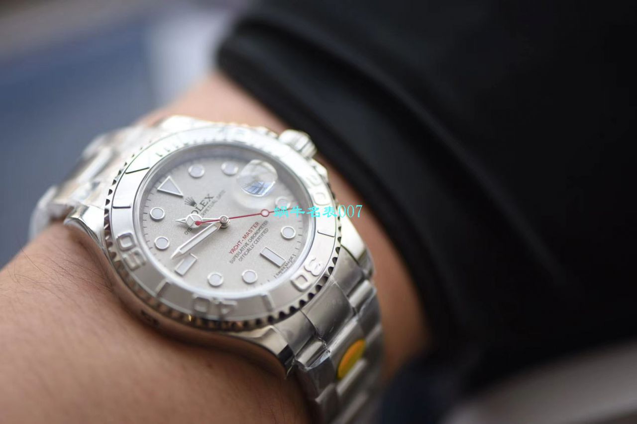 【视频评测N厂Rolex复刻高仿手表】904钢劳力士游艇名仕YM型系列116622-78760 银盘腕表 / R512