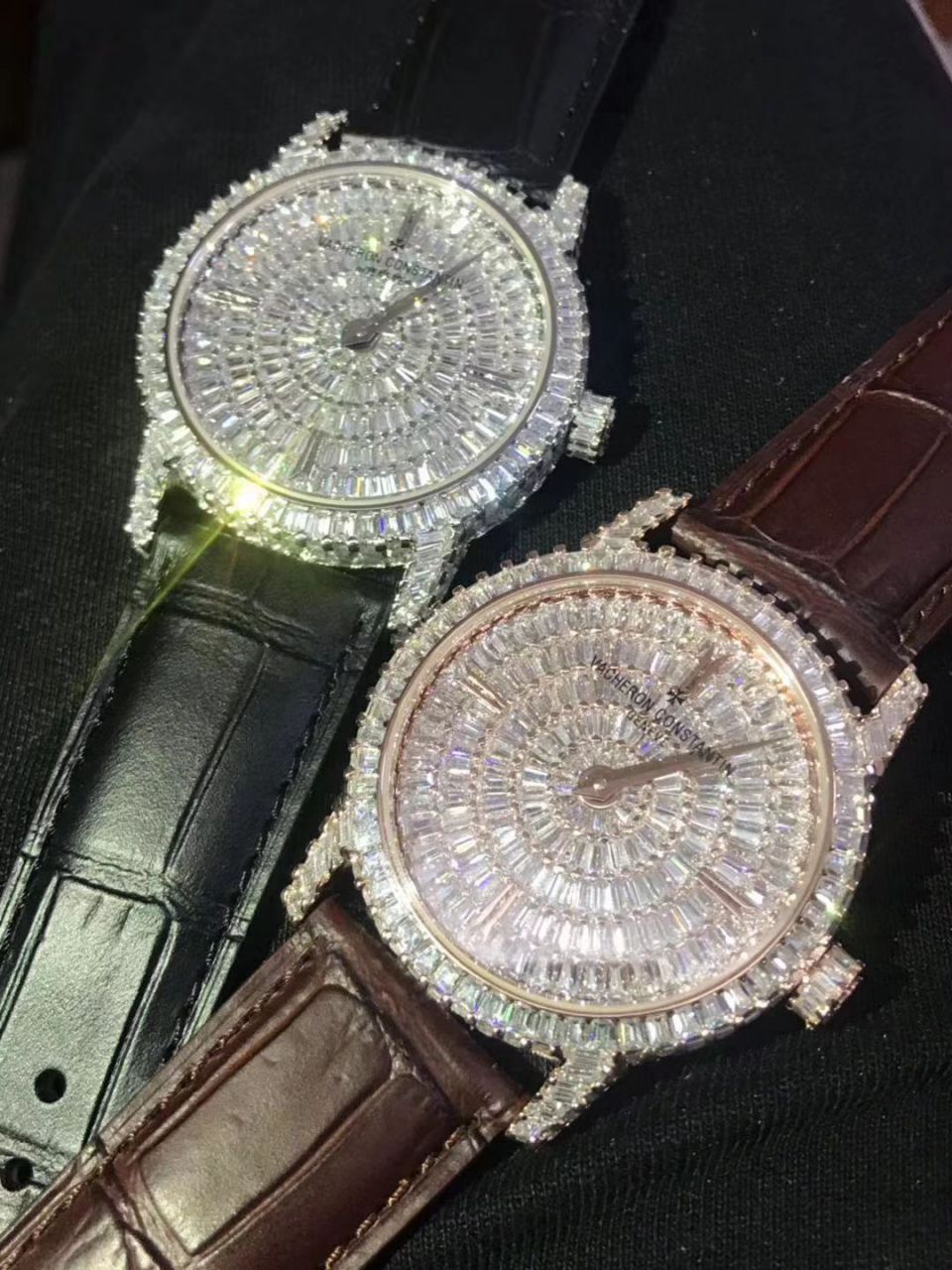 【DM厂又一奢华精品镶嵌308颗奢华方钻】江诗丹顿传袭高仿TRADITIONNELLE系列82760/000G-9852男士腕表 / JS210