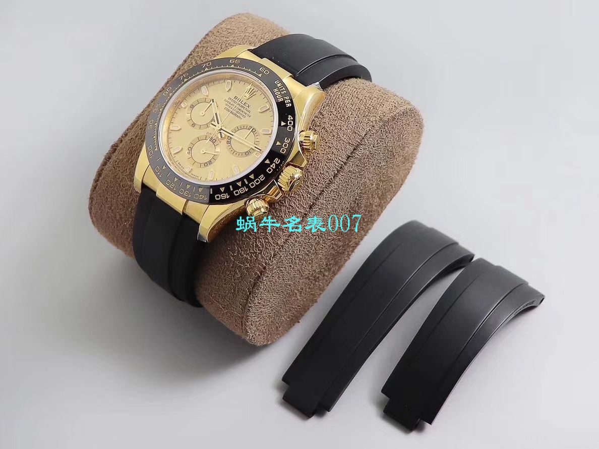 N厂迪通拿新品金迪余文乐同款全新订制版劳力士复刻高仿迪通拿超级Cal.4130自动上链机芯 / R521