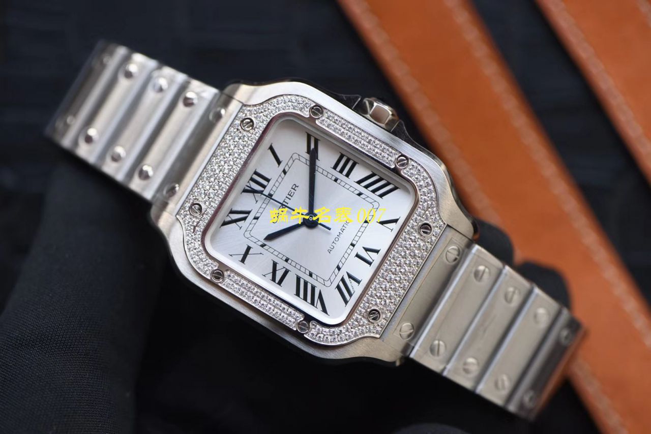 HBBV6厂新款一比一复刻高仿卡地亚山度士女装表圈镶WJSA0010,WJSA0007中号女表 / K237