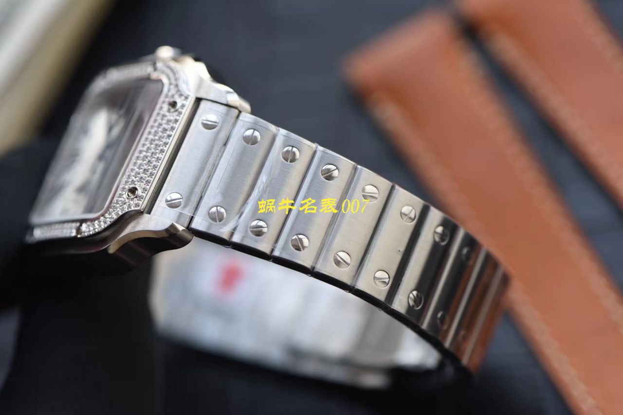 HBBV6厂新款一比一复刻高仿卡地亚山度士女装表圈镶WJSA0010,WJSA0007中号女表 / K237