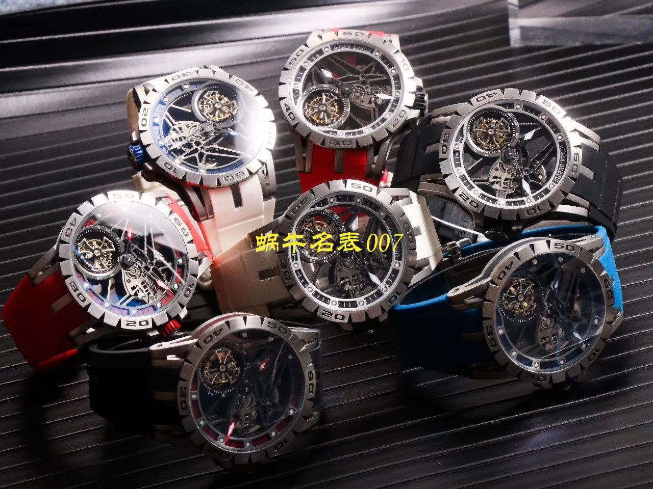 JB厂罗杰杜彼Excalibur Spidr（王者系列）顶级复刻高仿RDDBEX0545，RDDBEX0546，RDDBEX0479陀飞轮腕表 / LJ057