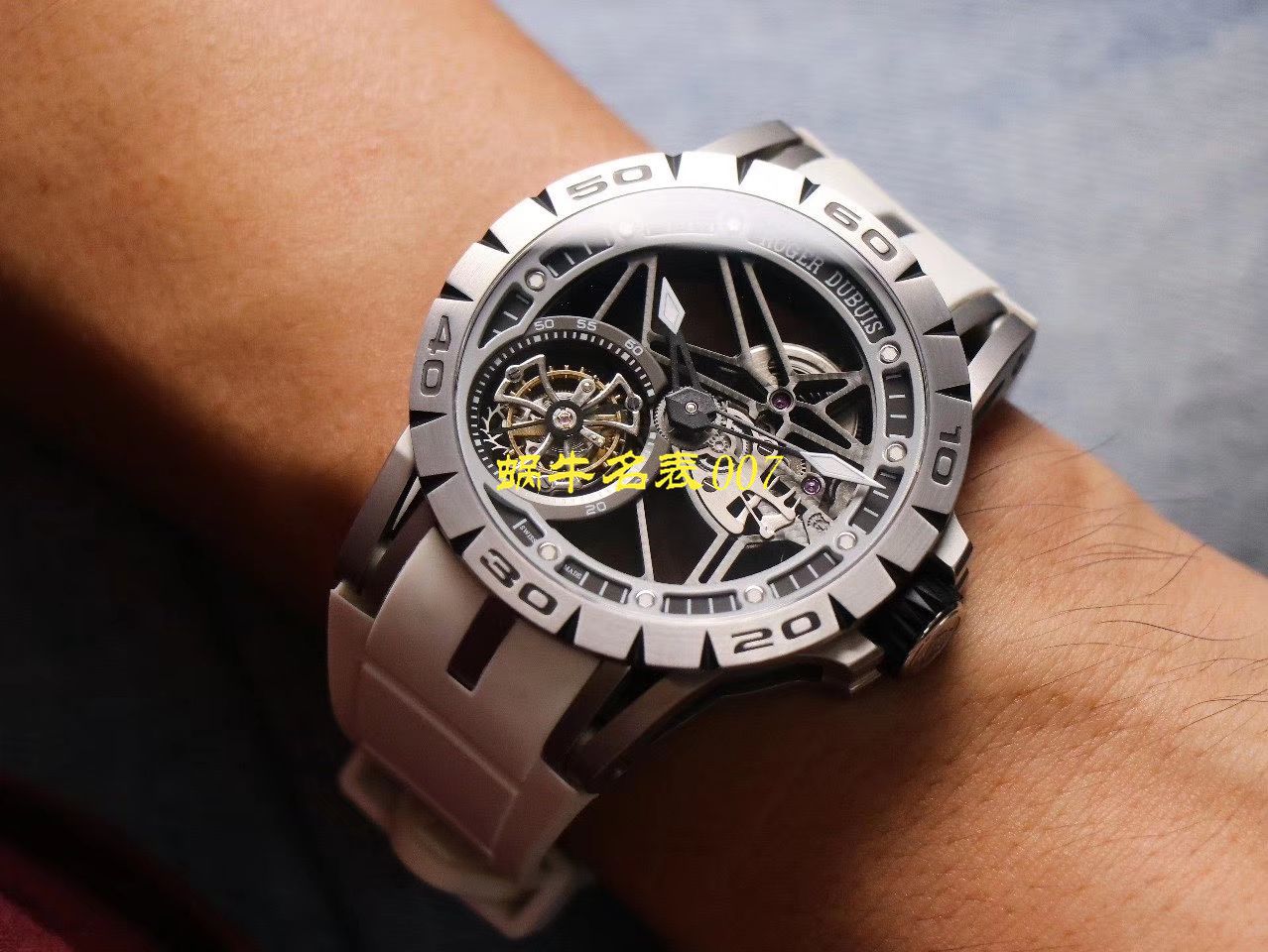JB厂罗杰杜彼Excalibur Spidr（王者系列）顶级复刻高仿RDDBEX0545，RDDBEX0546，RDDBEX0479陀飞轮腕表 / LJ057