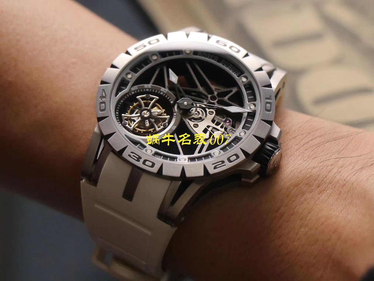 JB厂罗杰杜彼Excalibur Spidr（王者系列）顶级复刻高仿RDDBEX0545，RDDBEX0546，RDDBEX0479陀飞轮腕表 / LJ057