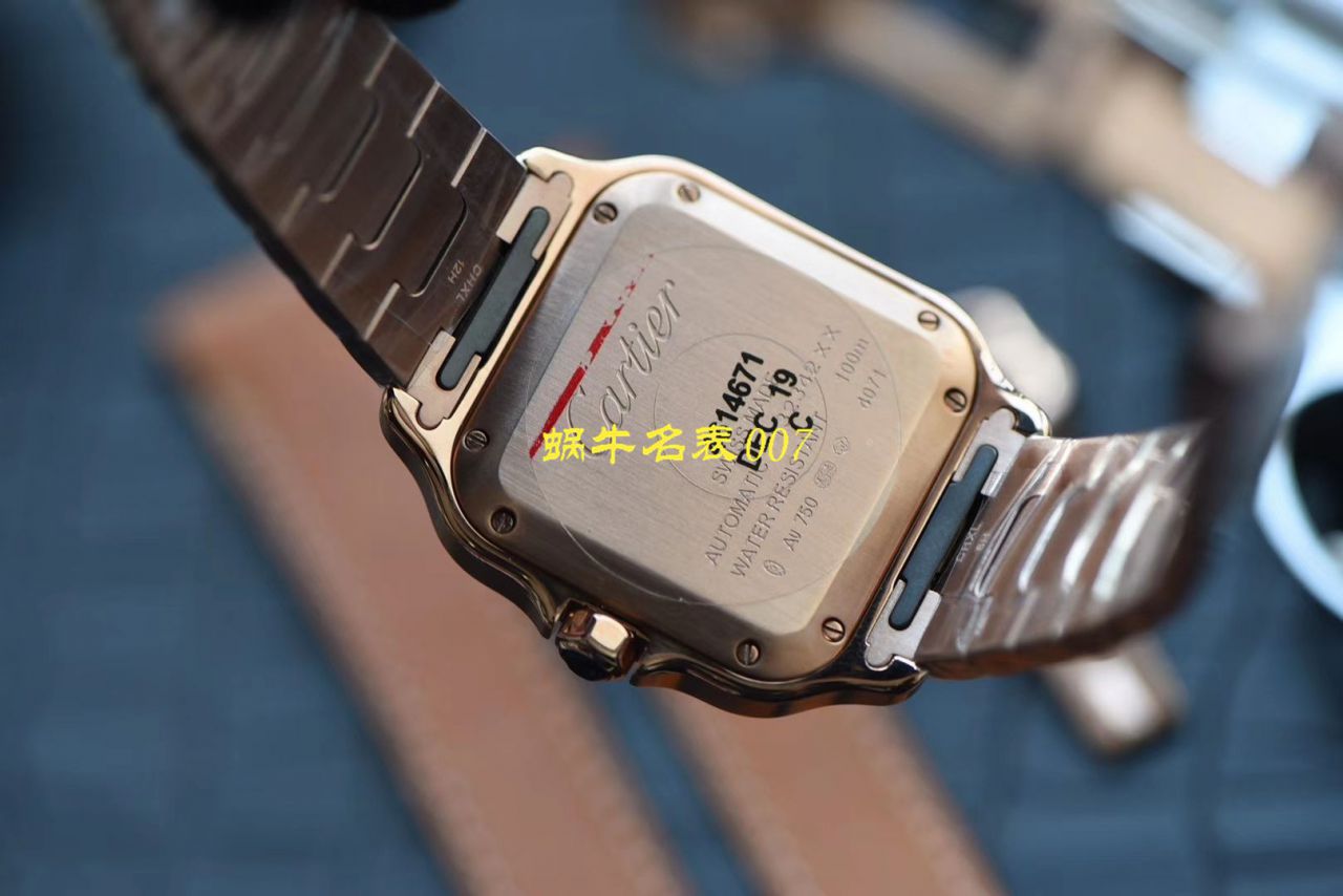 HBBV6厂新款一比一复刻高仿卡地亚山度士女装表圈镶WJSA0010,WJSA0007中号女表 / K237