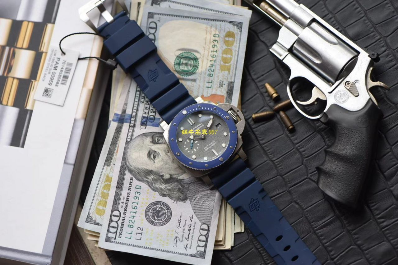 VS厂顶级复刻表 SIHH2019蓝主角高仿PAM959沛纳海SUBMERSIBLE 潜行系列PAM00959腕表 / VSPAM959