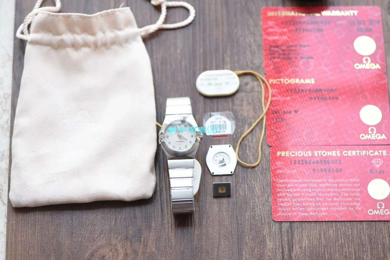 【8848厂官网复刻表】欧米茄女装星座小号24/27mm 超级版本2粒南非真钻镶嵌字面 / M661