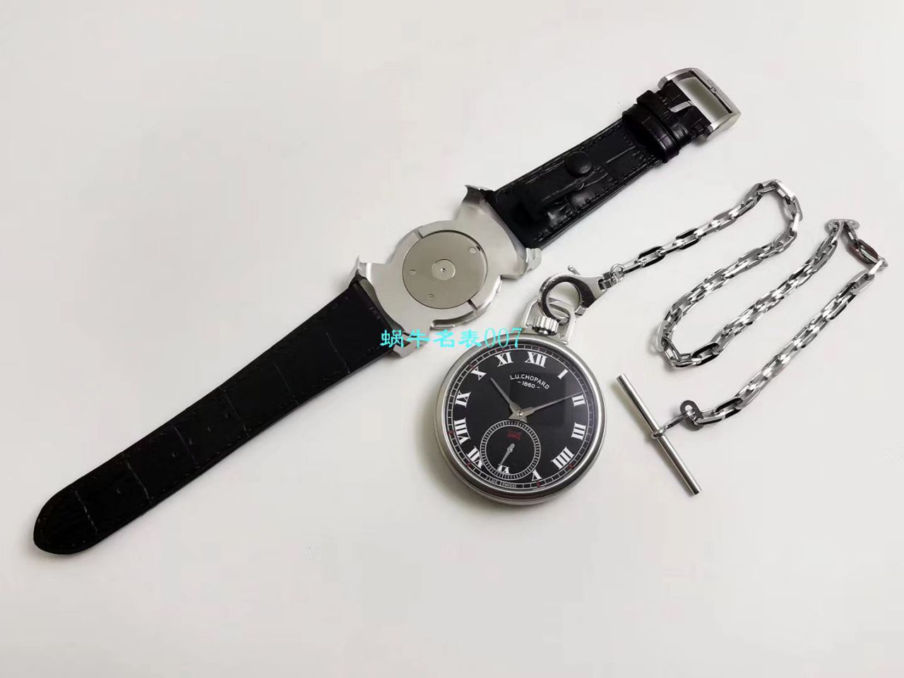 【LUC厂Chopard复刻高仿手表】萧邦L.U.C系列L.U.C THE TRIBUTE系161923-1001腕表‎与‎怀表一‎体腕表 / XB052