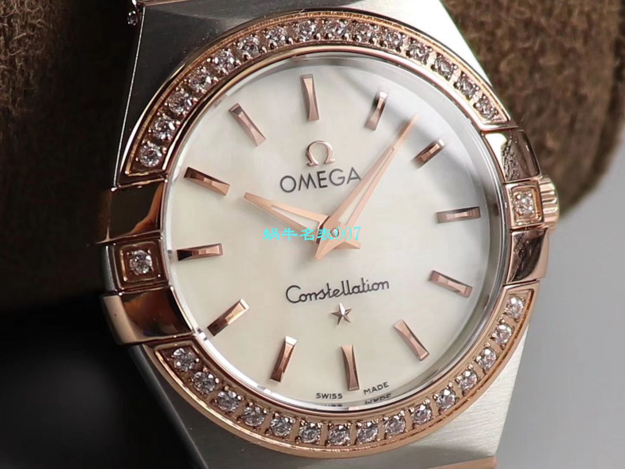 【8848厂官网复刻表】欧米茄女装星座小号24/27mm 超级版本2粒南非真钻镶嵌字面 / M661