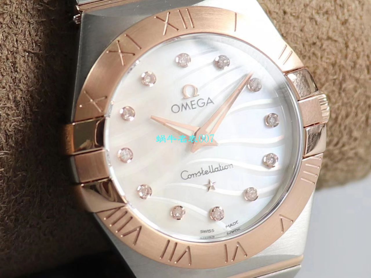 【8848厂官网复刻表】欧米茄女装星座小号24/27mm 超级版本2粒南非真钻镶嵌字面 / M661