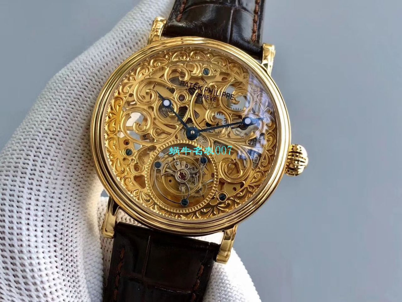 【小贵】少量来货，新品上市❗最新款 私人专属定制百达翡丽镂空陀飞轮手表 / BD256