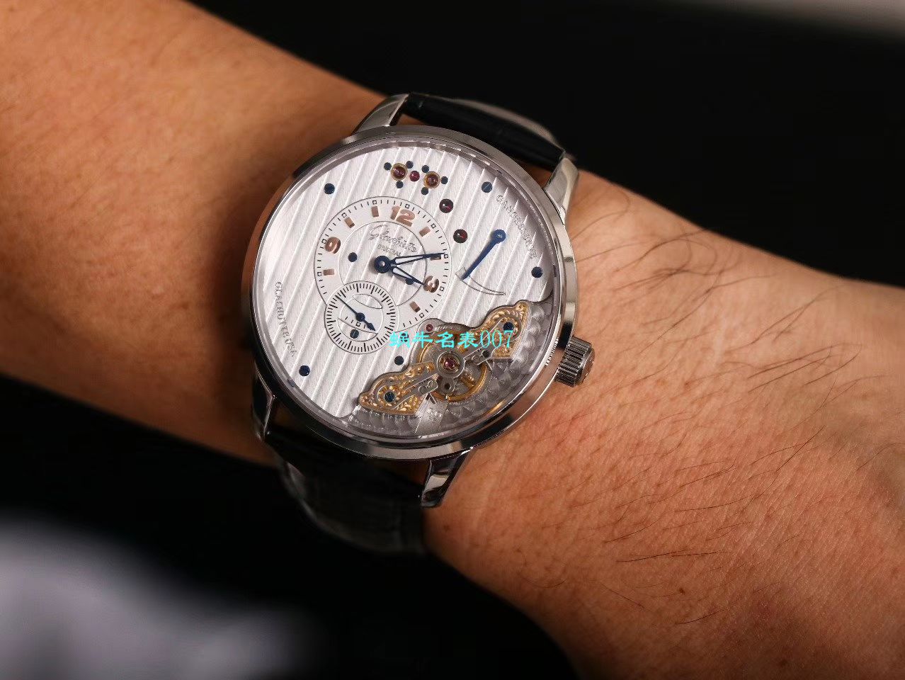 【TZ厂超A精高仿手表】格拉苏蒂原创偏心系列1-91-02-01-05-30腕表 / GLA058