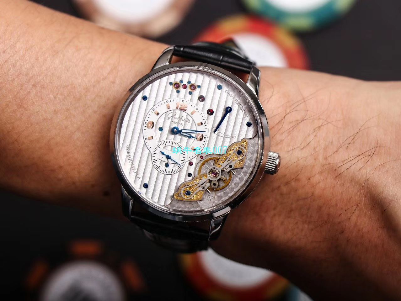 【TZ厂超A精高仿手表】格拉苏蒂原创偏心系列1-91-02-01-05-30腕表 / GLA058