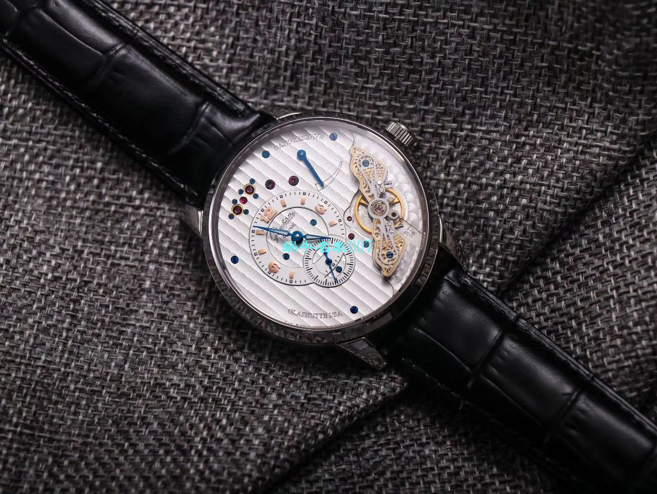 【TZ厂超A精高仿手表】格拉苏蒂原创偏心系列1-91-02-01-05-30腕表 / GLA058