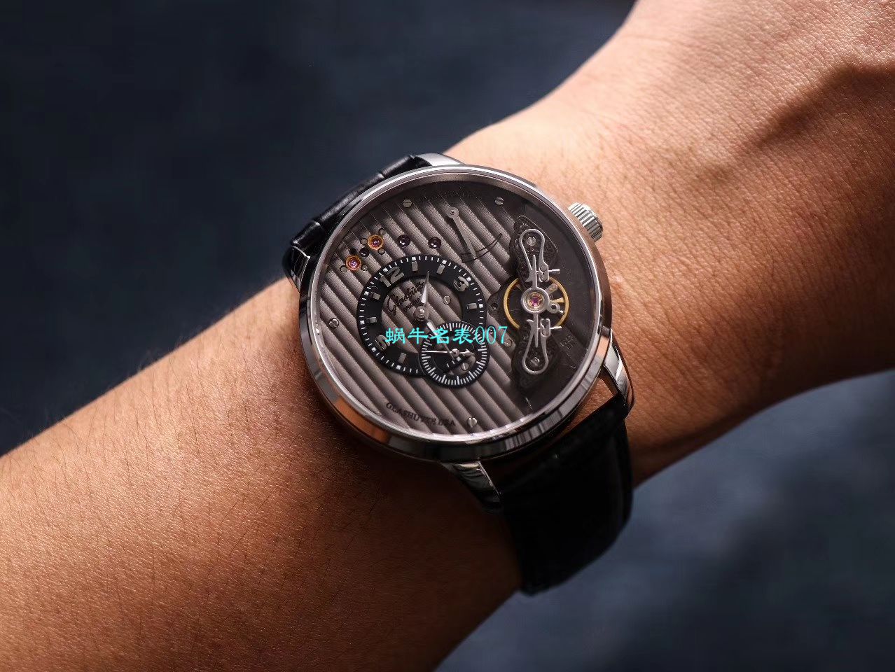 【TZ厂超A精高仿手表】格拉苏蒂原创偏心系列1-91-02-01-05-30腕表 / GLA058