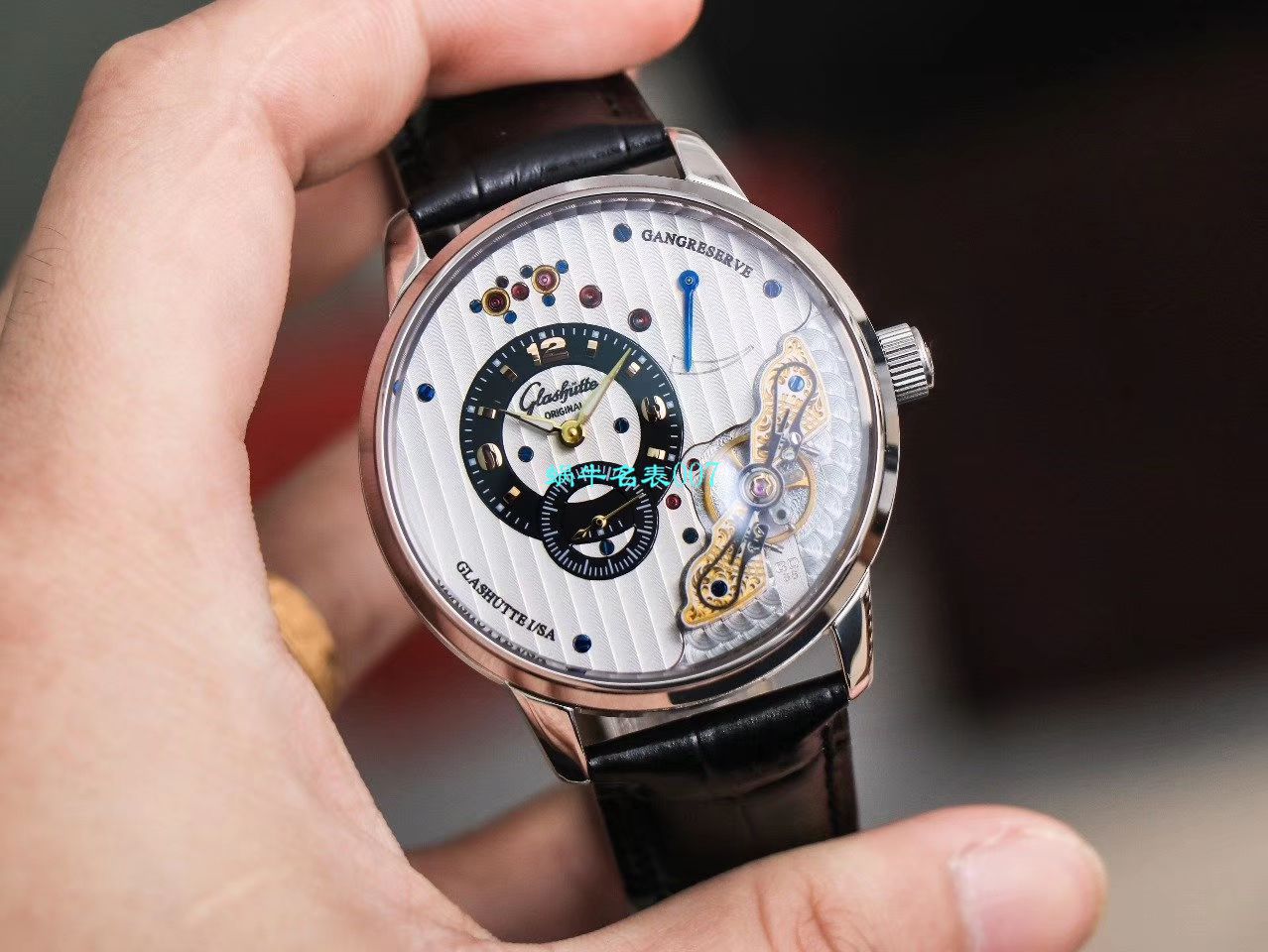 【TZ厂超A精高仿手表】格拉苏蒂原创偏心系列1-91-02-01-05-30腕表 / GLA058