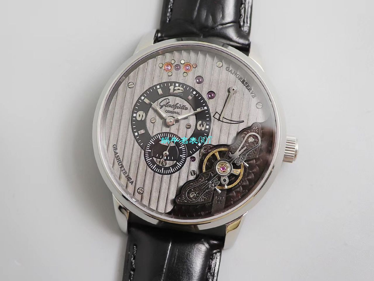 【TZ厂超A精高仿手表】格拉苏蒂原创偏心系列1-91-02-01-05-30腕表 / GLA058