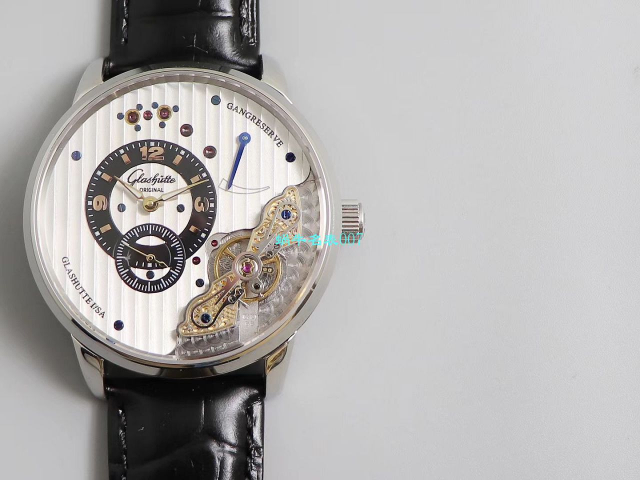 【TZ厂超A高仿手表】格拉苏蒂原创偏心系列1-91-02-02-02-30腕表 / GLA059