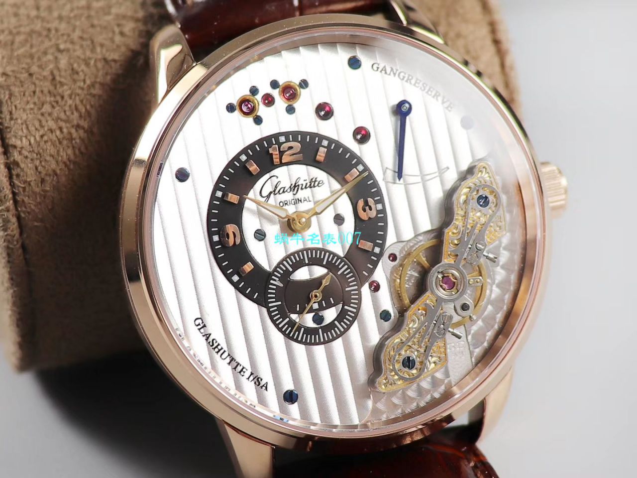 【TZ厂顶级复刻手表】格拉苏蒂原创偏心系列1-66-06-04-22-05腕表 / GLA060