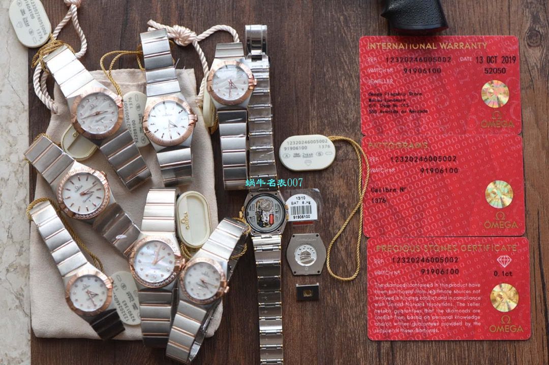 【8848厂超A精仿手表】欧米茄星座女装24、27毫米123.20.27.60.55.001腕表 / M663