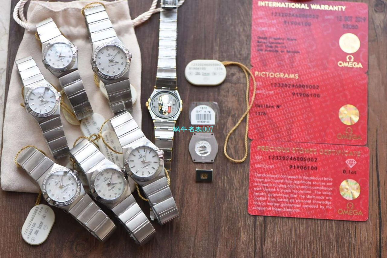 【8848厂超A精仿手表】欧米茄星座女装24、27毫米123.20.27.60.55.001腕表 / M663