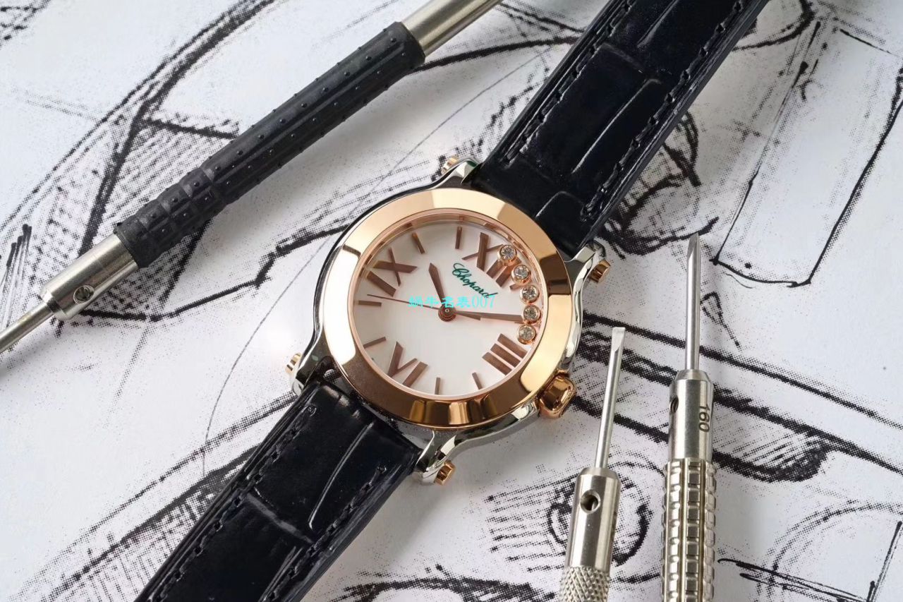 【ZF厂复刻高仿女表】萧邦HAPPY DIAMONDS系列278509-6001，278509-3001腕表 / XB053