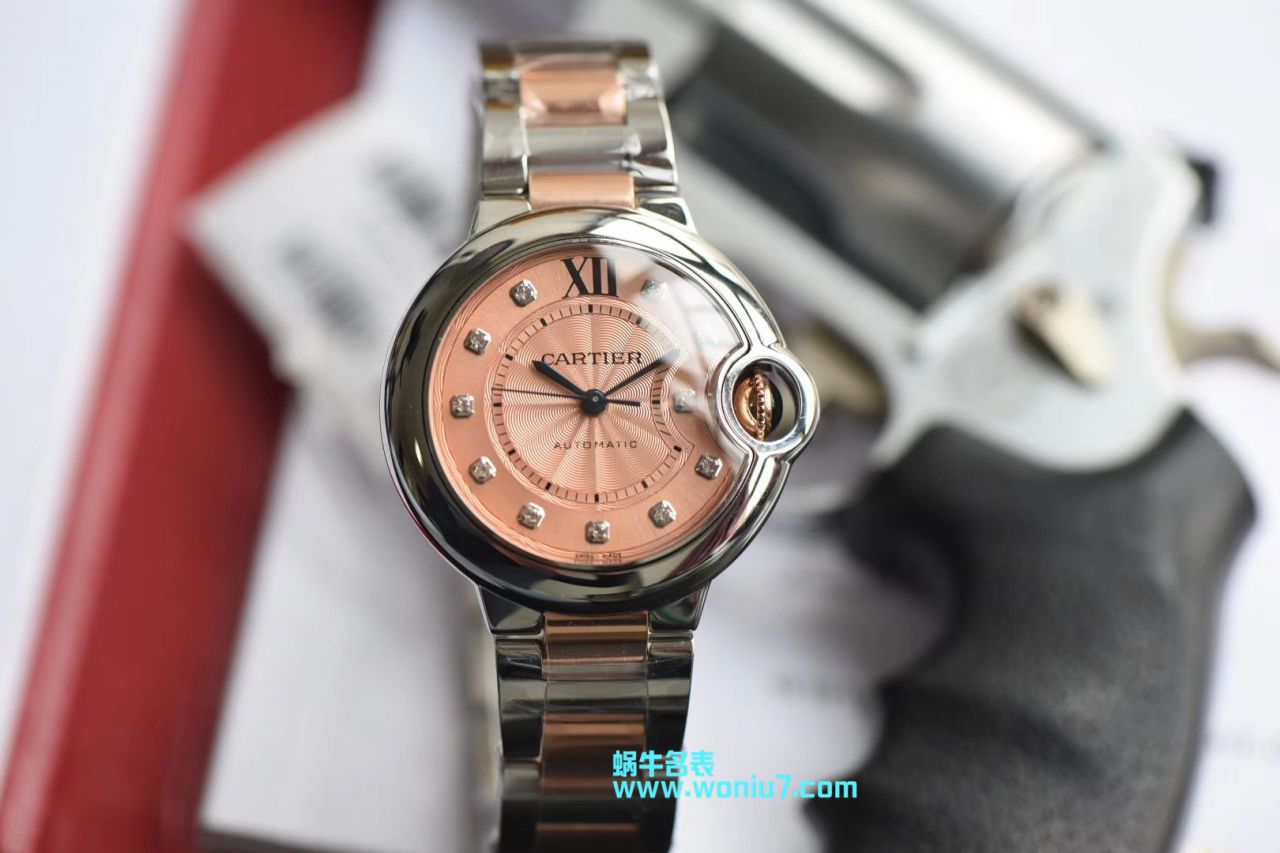 【视频评测V6厂官网高仿复刻蓝气球多少钱】卡地亚蓝气球系列W3BB0002女表33MM / K176D
