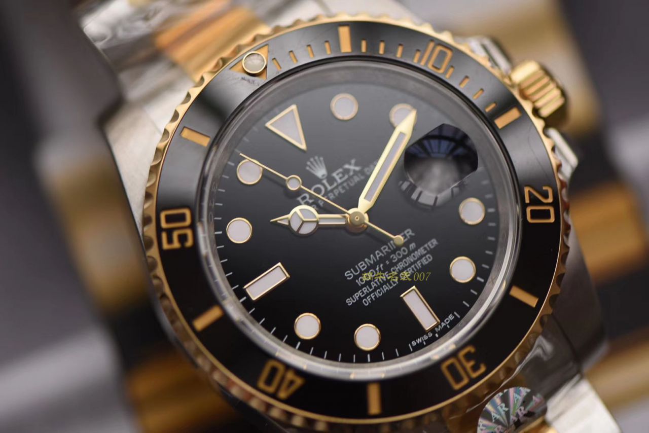 【AR厂官网超A高仿V3版本】劳力士潜航者型系列116613LB-97203，116613-LN-97203间金蓝黑腕表 / R258